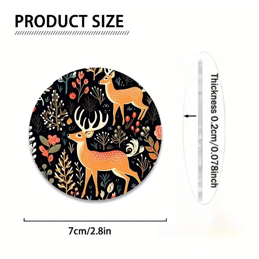 2 Deer Print Car Coasters - Su - đánh giá và giá Coffee Tea Etc